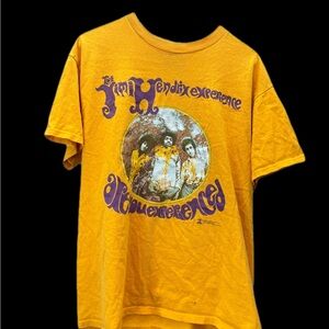 Jimi Hendrix Experience  Yellow T-Shirt (SOLD)